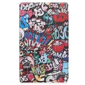  Fodral för Lenovo Tab M8 4th Gen Graffitimönster