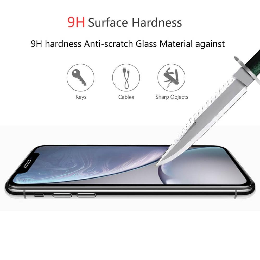  Skärmskydd för iPhone XR av härdat glas 9H