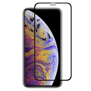  Skärmskydd med Svart ram för iPhone XS Max av härdat glas