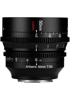  7Artisans 50mm T 1.05 Vision Cinema Objektiv APS-C för Sony E