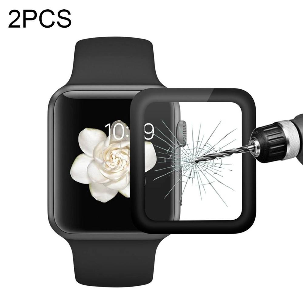  Displayskydd 2st för Apple Watch 38mm av härdat glas