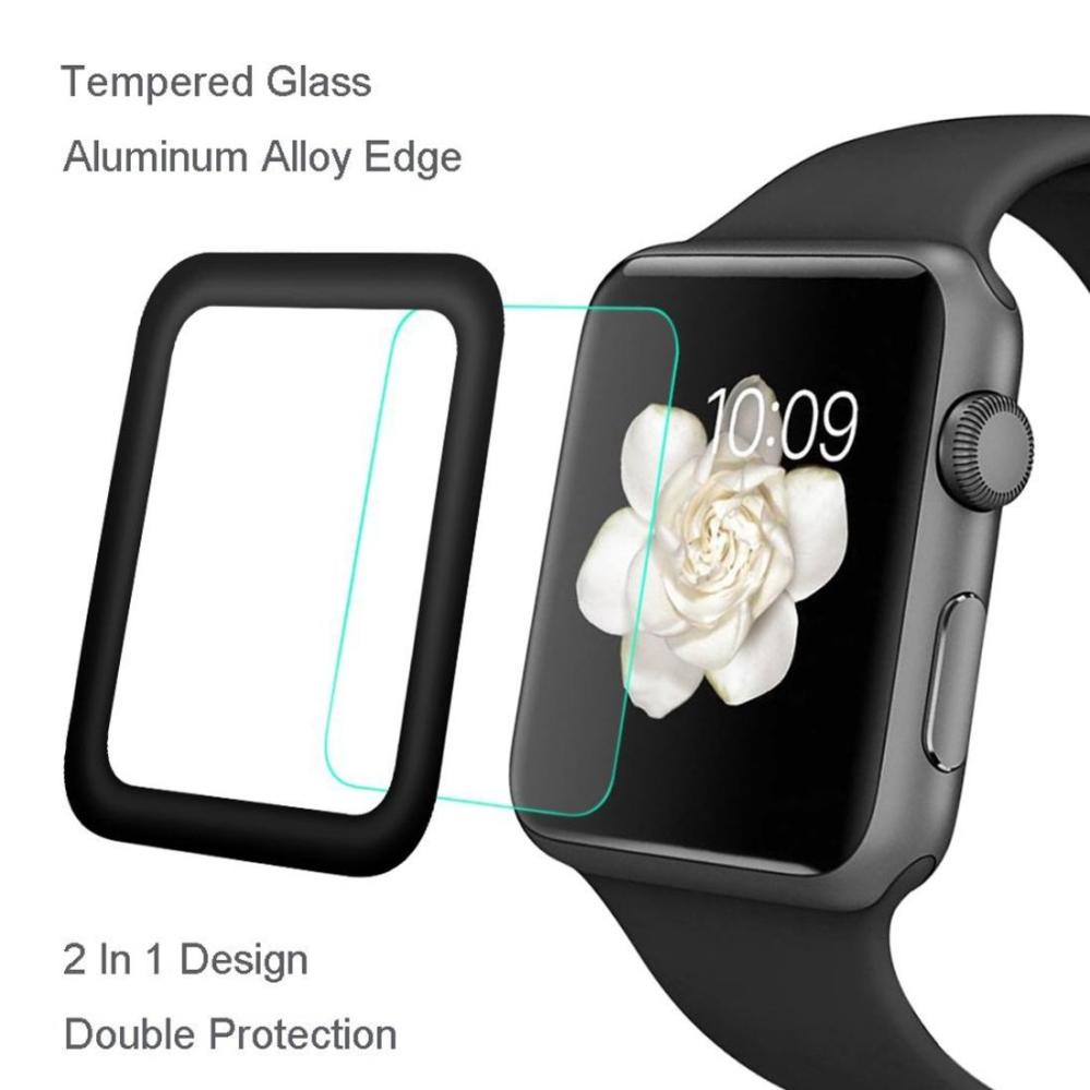  Displayskydd 2st för Apple Watch 38mm av härdat glas