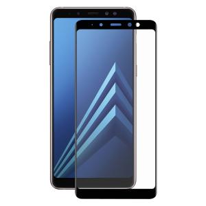  Skärmskydd med Svart ram för Samsung Galaxy A8 Plus av härdat glas