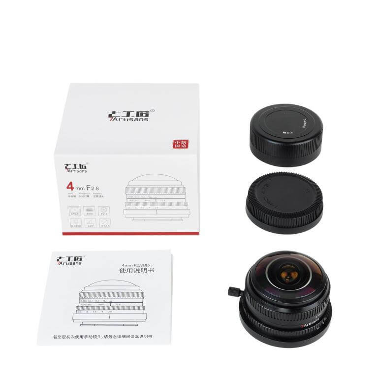  7Artisans 4mm f/2.8 Fisheye-objektiv APS-C fr Micro 4/3