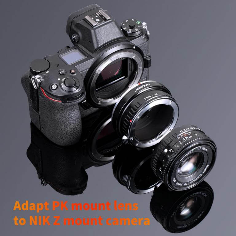  K&F Concept Objektivadapter till Pentax K objektiv fr Nikon Z kamerahus