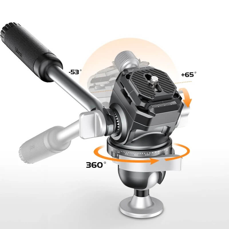  Ulanzi EH-09 Videohuvud inverterad fr stativ med spak