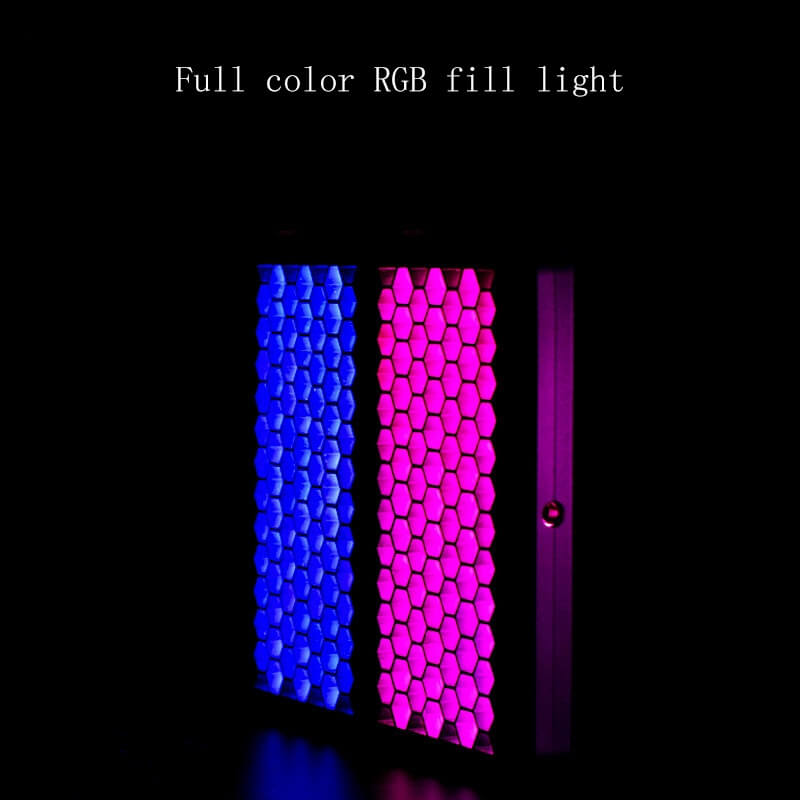Köp VIJIM VL196 RGB LED-panel fotobelysning med raster & diffusor 14.8x7.6x1.6cm Kamda