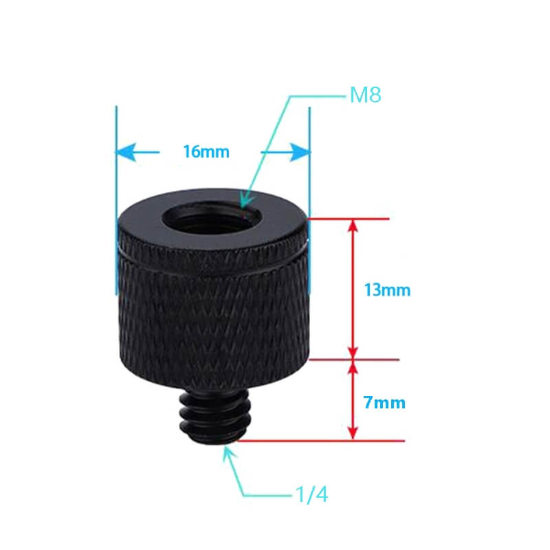  4x Skruvadapter A32 1/4-tums hane till M8-hona fr kameratillbehr