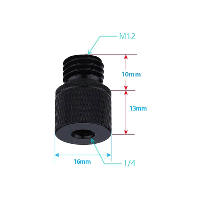  4x Skruvadapter A23 1/4-tums hona till M12-hane fr kameratillbehr