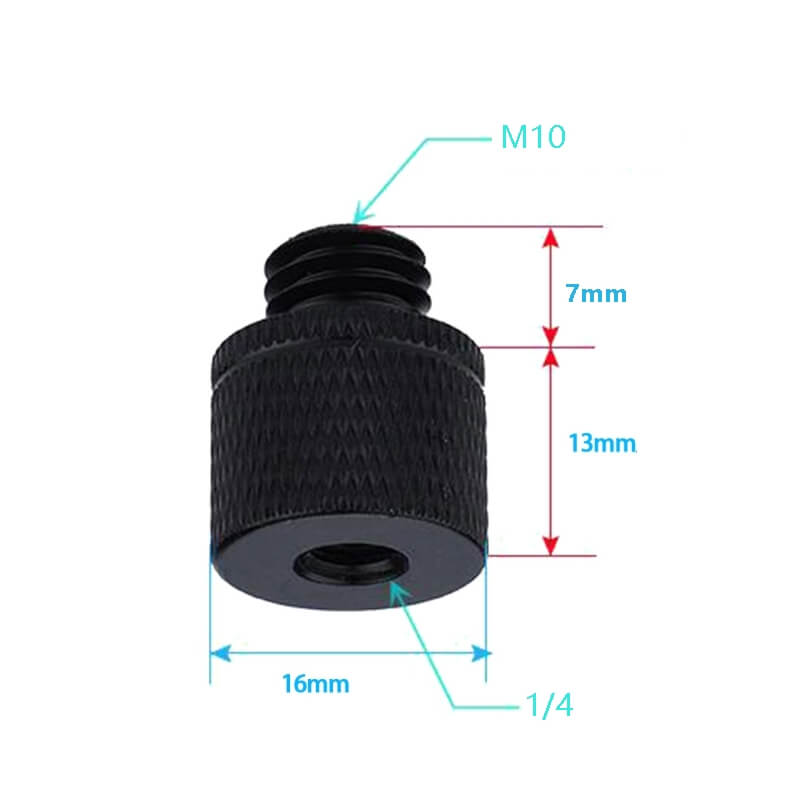  4x Skruvadapter A22 1/4-tums hona till M10-hane fr kameratillbehr