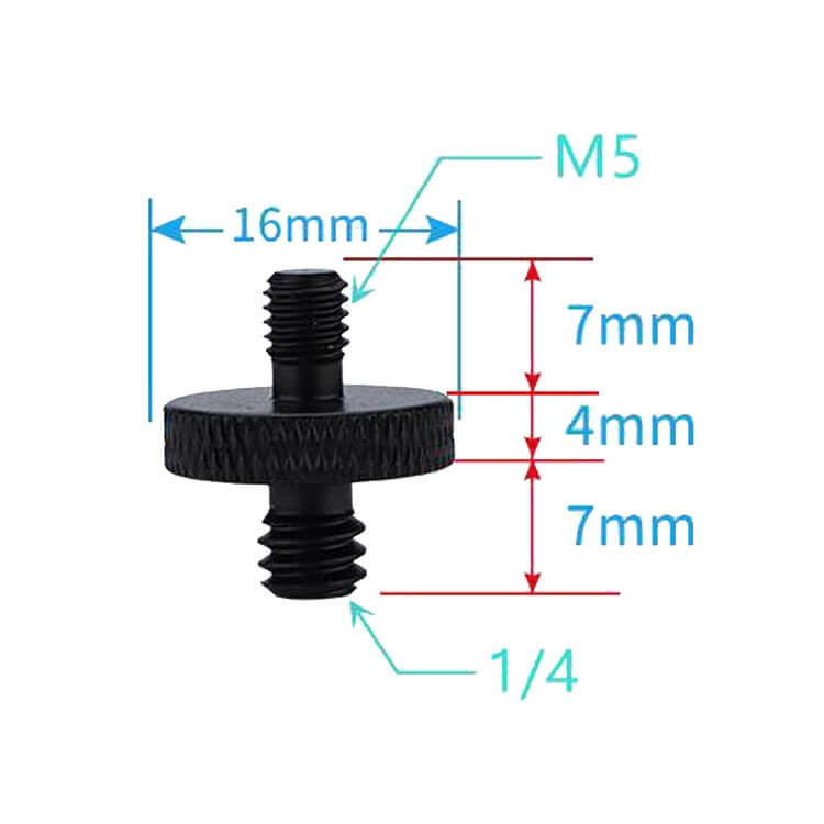  4x Skruvadapter A25 1/4-tums hane till M5-hane fr kameratillbehr