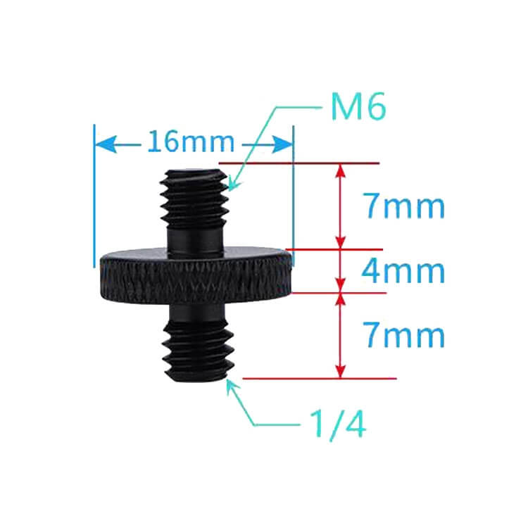  4x Skruvadapter A26 1/4-tums hane till M6-hane fr kameratillbehr