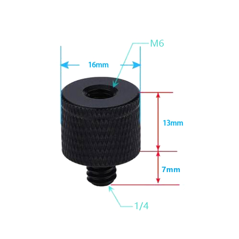  4x Skruvadapter A31 1/4-tums hane till M6-hona för kameratillbehör