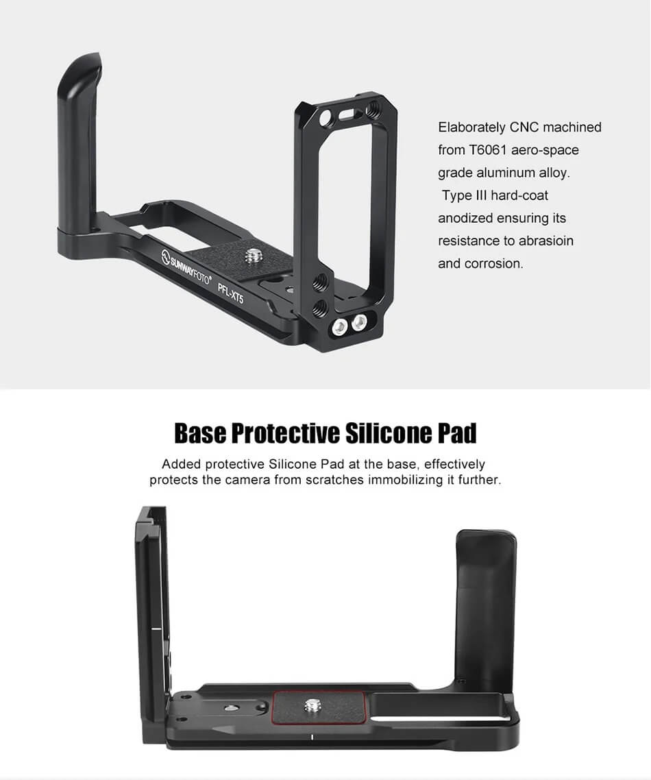  Sunwayfoto L-Bracket med handgrepp fr Fujifilm X-T5