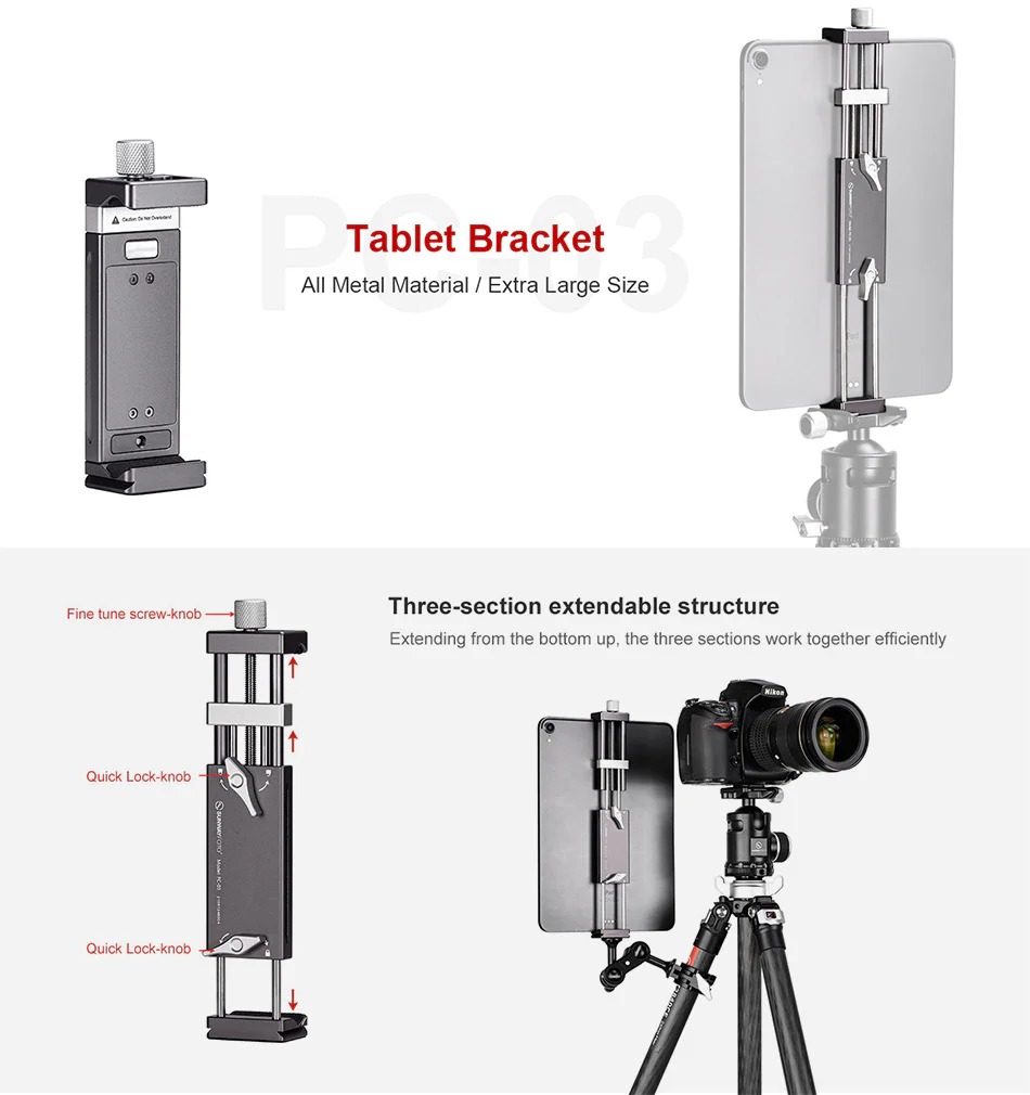  Sunwayfoto PC-03 Hllare fr Surfplatta och Mobiltelefon