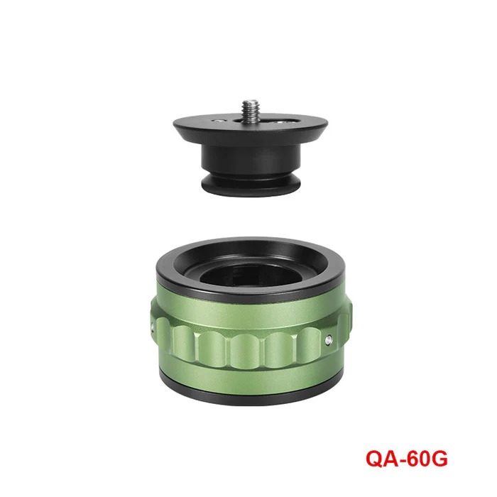  Sunwayfoto QA-60G 60mm Stabilisator QR-bas Snabbfste med 360 Rotation