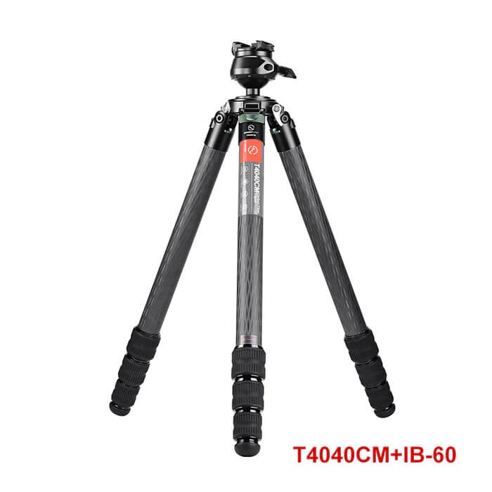  Sunwayfoto T4040CM Kolfiberstativ 161cm fr tung utrustning foto/jakt 40 kg