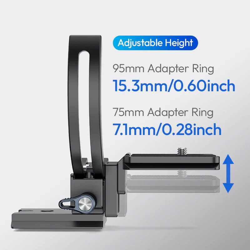  Ulanzi CA03 95mm Objektivkrage med justerbar Arca-platta