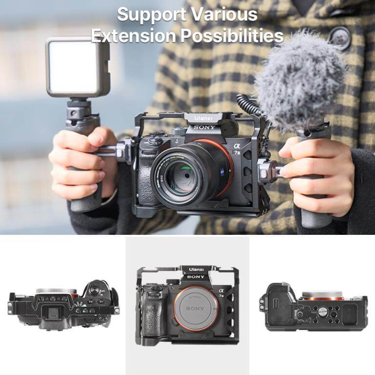  UURig Kamerabur för Sony A7M4/ A7M3/A7R3 Arca design