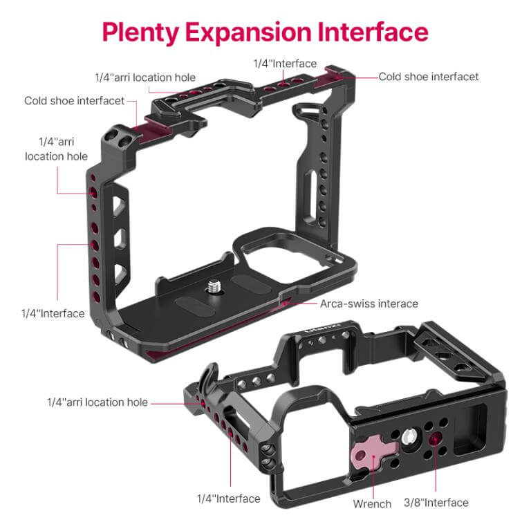  UURig Kamerabur för Sony A7M4/ A7M3/A7R3 Arca design